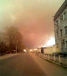 Города Амурской области заволокло дымом и завалило пеплом пожарищ