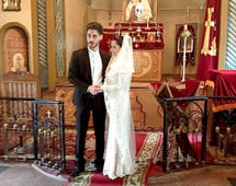 Бывшие участники «Дом-2» Тигран и Юлия Салибекова обвенчались в церкви.