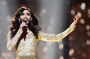 Певица-трансвестит из Австрии Кончита Вурст победила на «Евровидении-2014»