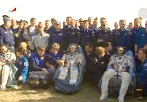 Три члена экипажа МКС благополучно вернулись на Землю