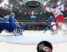 Российские хоккеисты уверенно обыграли сборную Казахстана